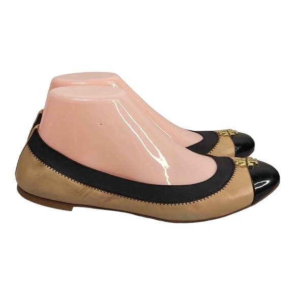 Tory Burch. Jolie Two-Tone Ballet Flat. Size 7 M - Picture 4 of 14